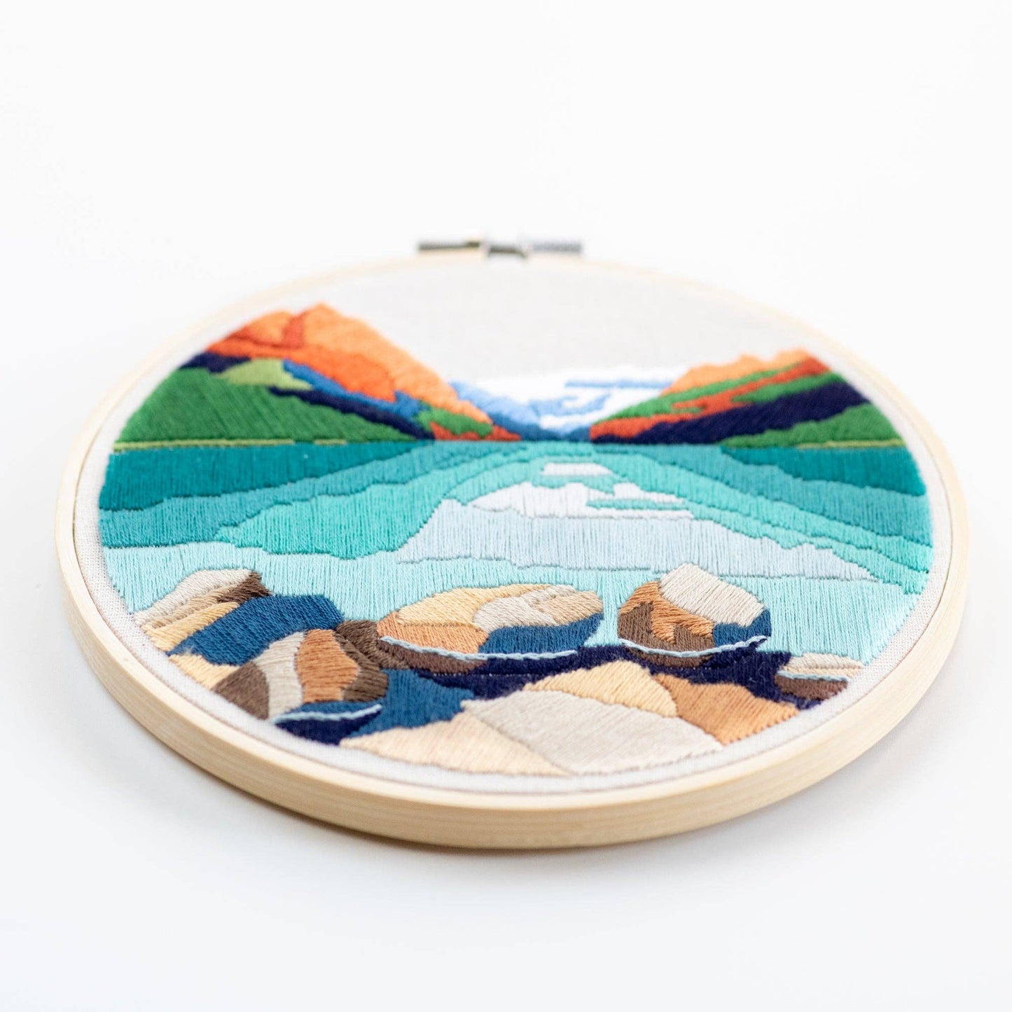 Lake Louise DIY embroidery kit