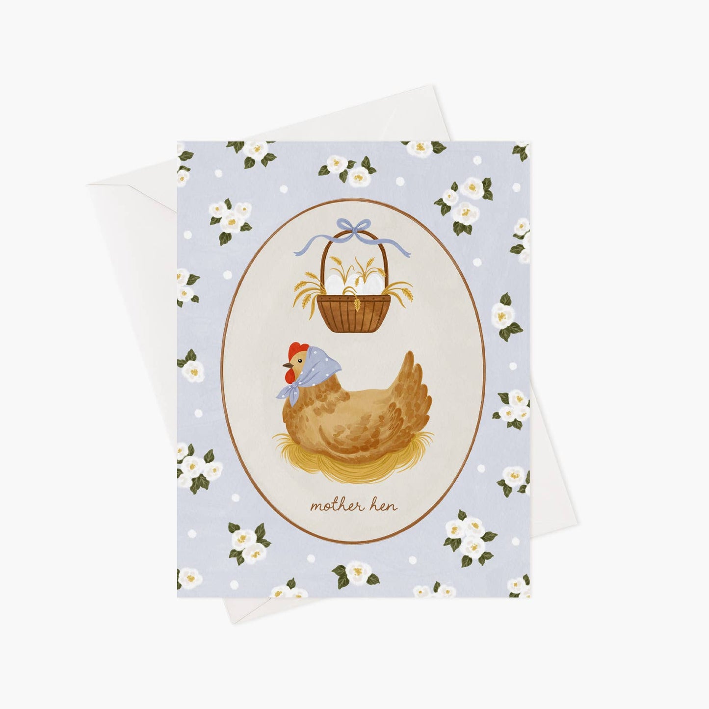 Mother hen greeting card