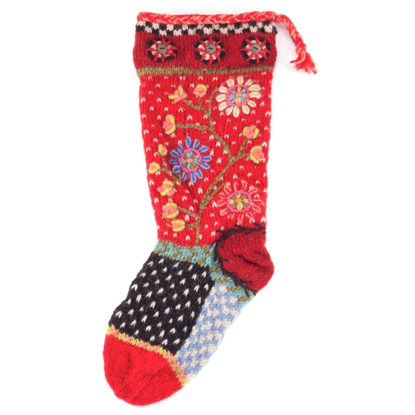 Flora hearth holiday stocking