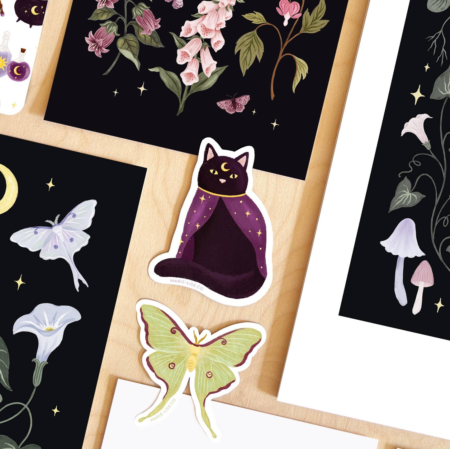 Little wizard cat sticker