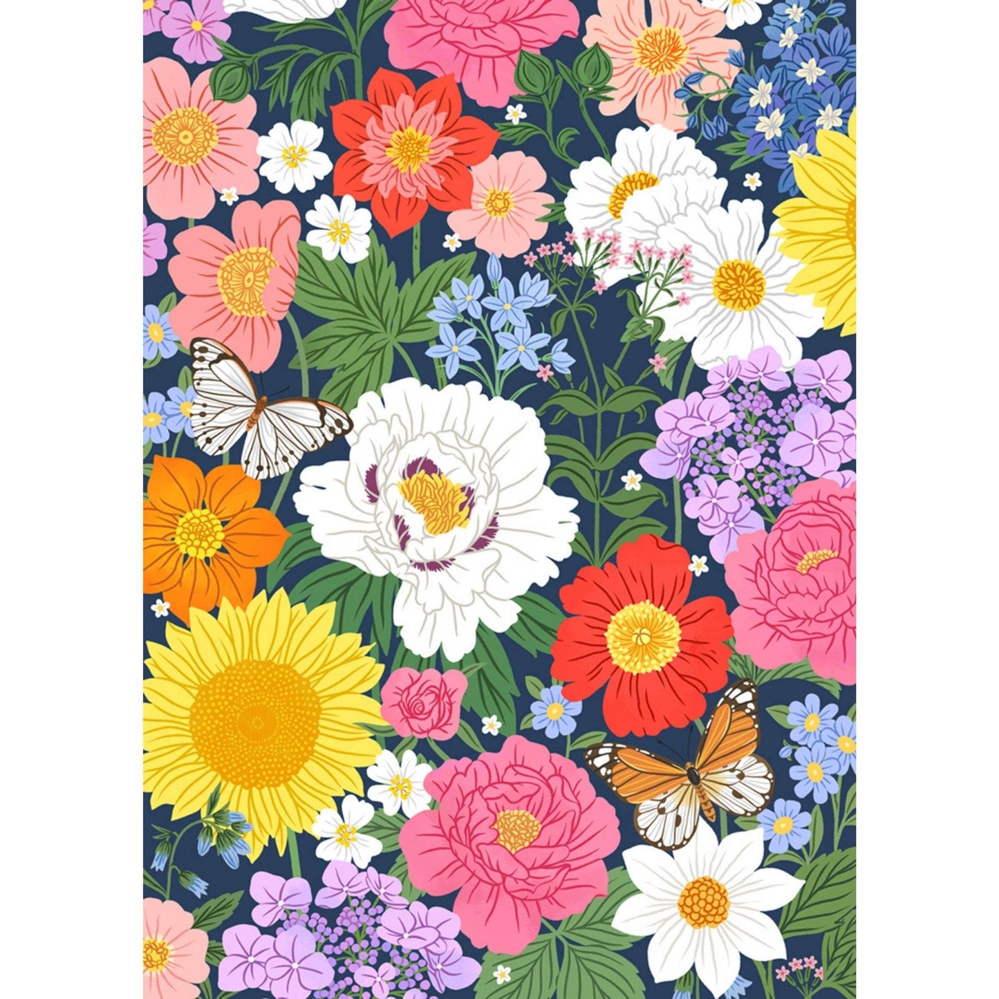 Midnight blooms | 500-piece puzzle | designed in Canada
