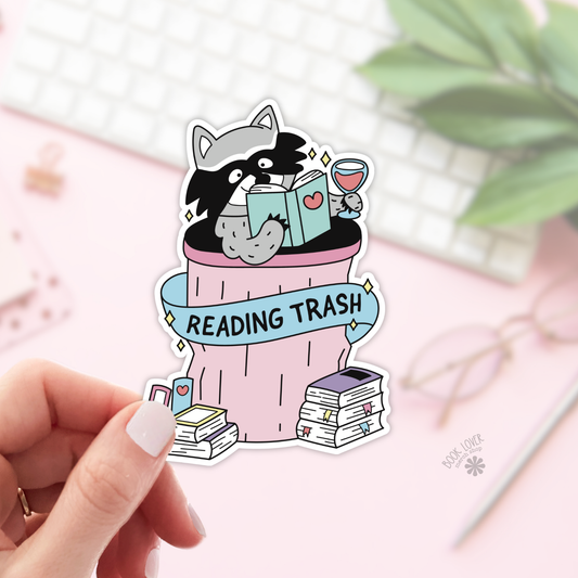 Reading trash sticker