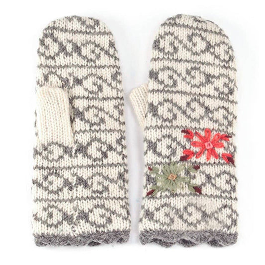 Ballad wool reading mittens