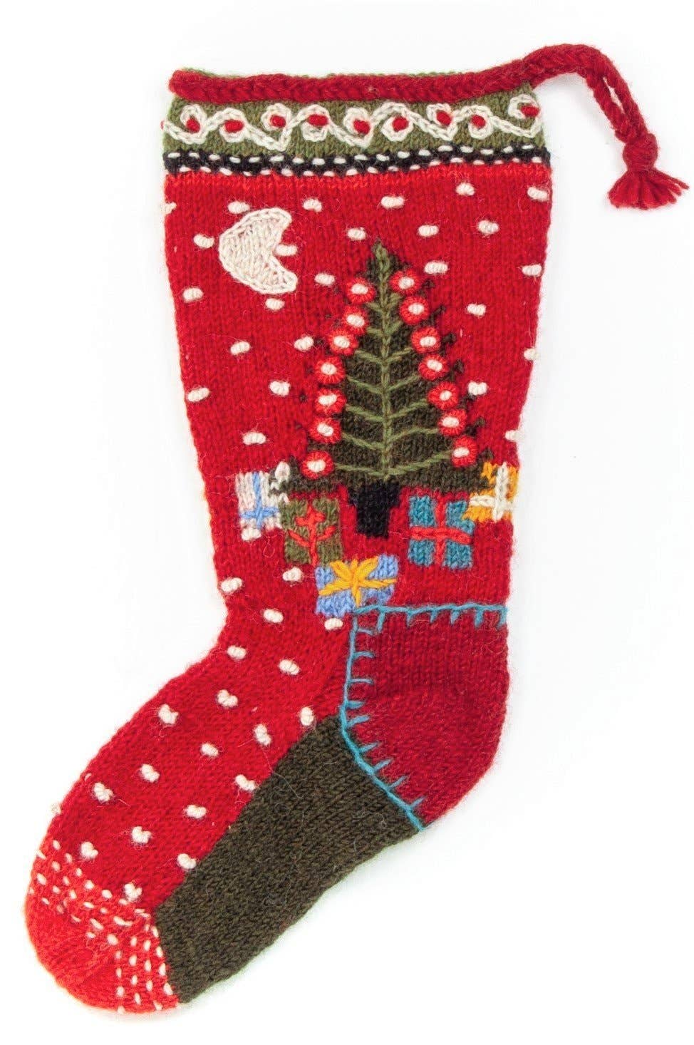 Presents hearth holiday stocking
