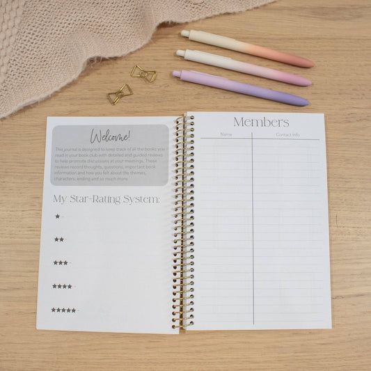 Book club journal