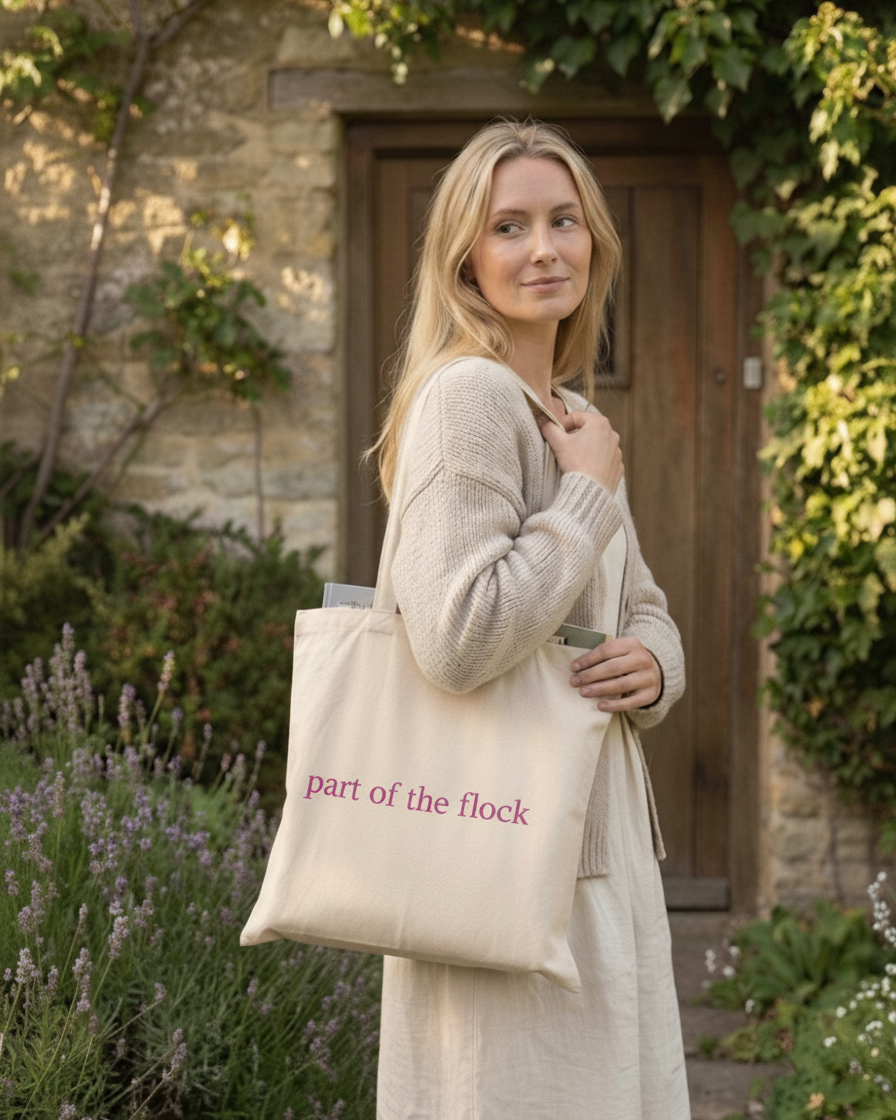 Swan exclusive: part of the flock tote