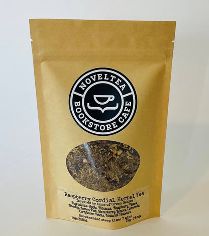 Anne of Green Gables inspired raspberry cordial herbal tea