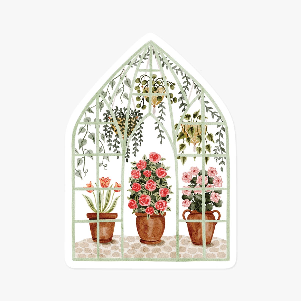 Greenhouse garden sticker