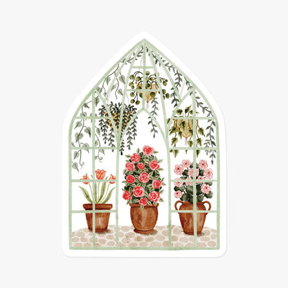 Greenhouse garden sticker