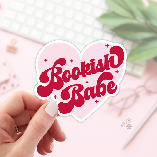 Bookish babe sticker