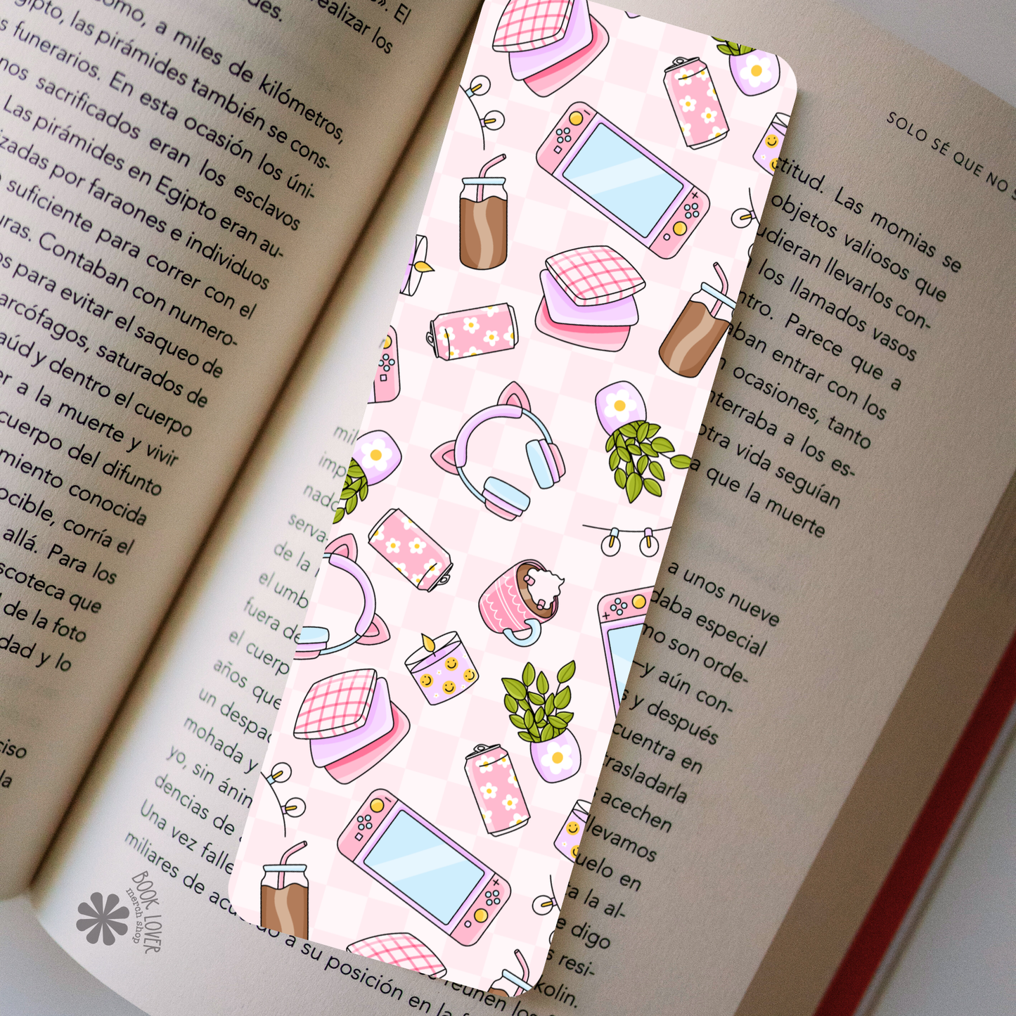 Cozy gamer bookmark