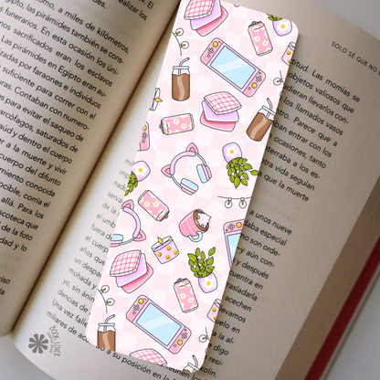 Cozy gamer bookmark