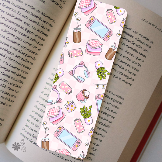 Cozy gamer bookmark