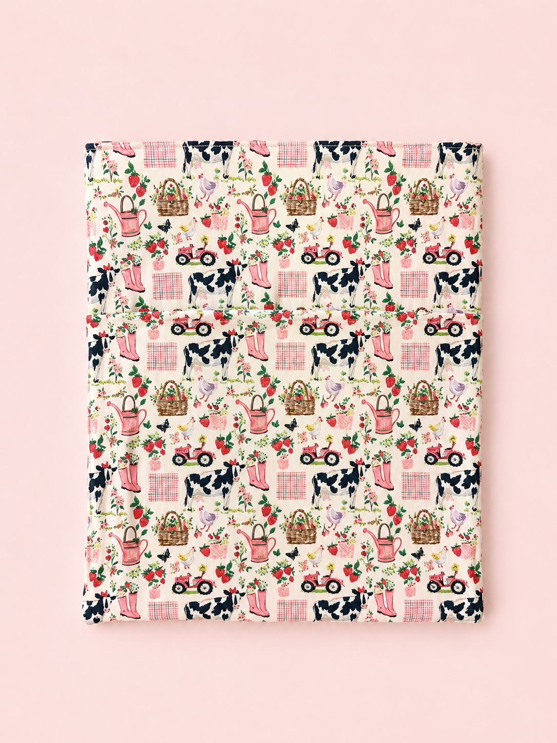 Cozy farmyard book sleeve