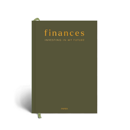 Guided finance planner, foiled A5 hardcover - shine