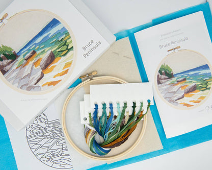 Bruce Peninsula DIY embroidery kit