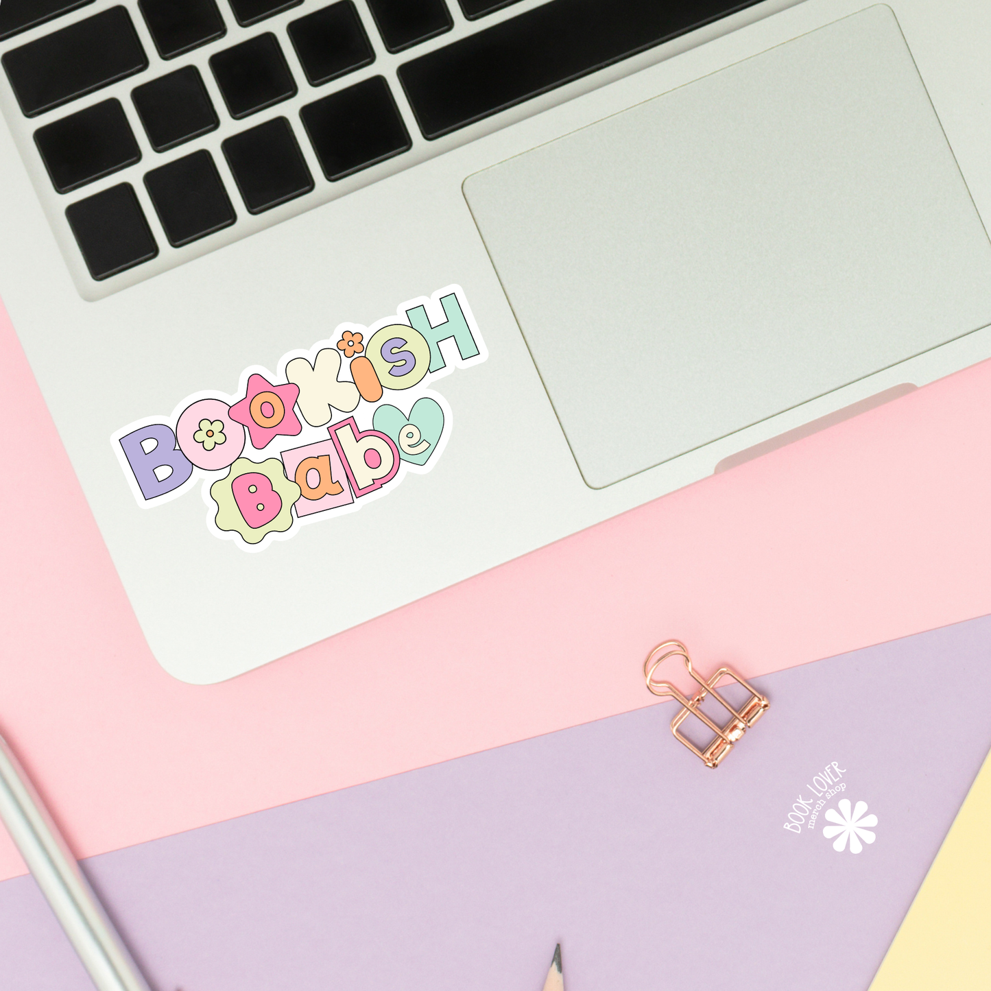 Bookish babe sticker