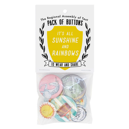 Sunshine & rainbows buttons (coming soon)