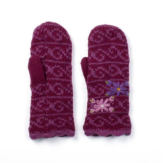 Ballad wool reading mittens