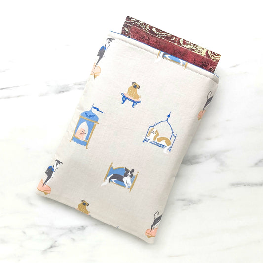 Pampered pooch padded book sleeve