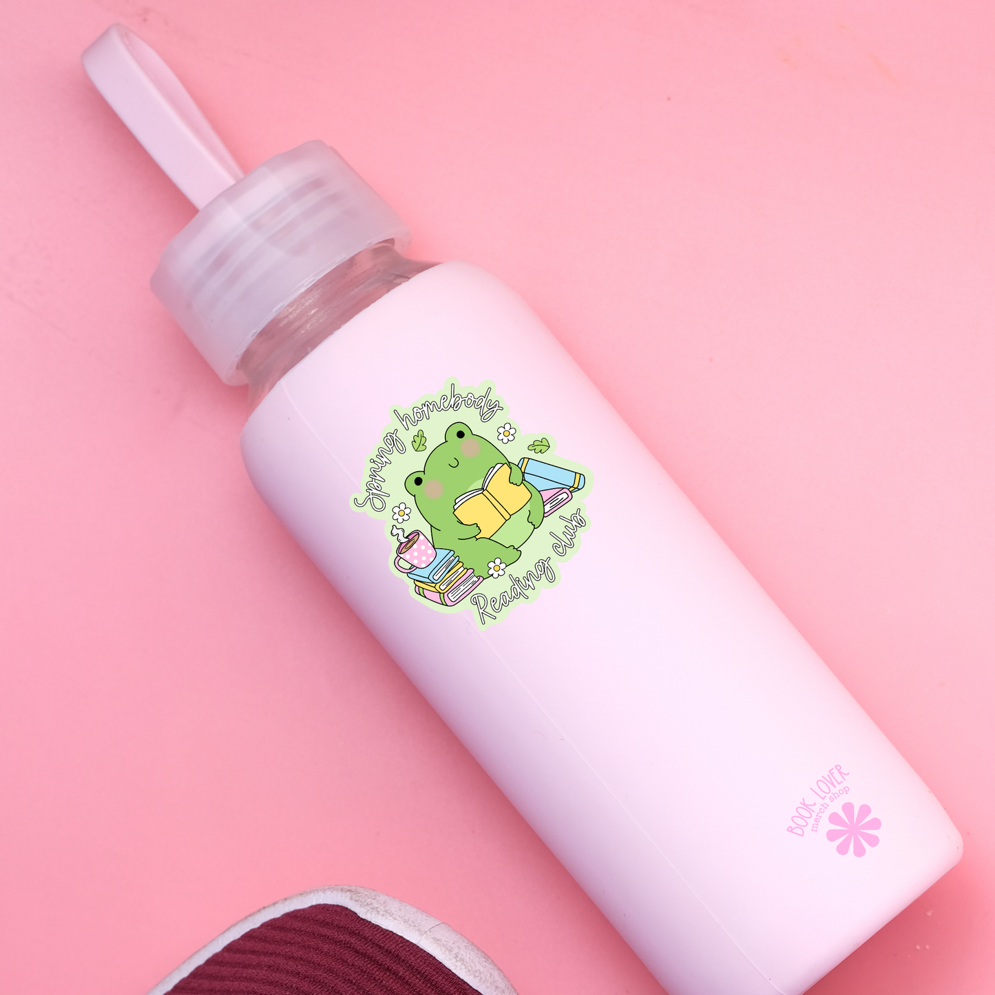 Spring homebody reading club sticker