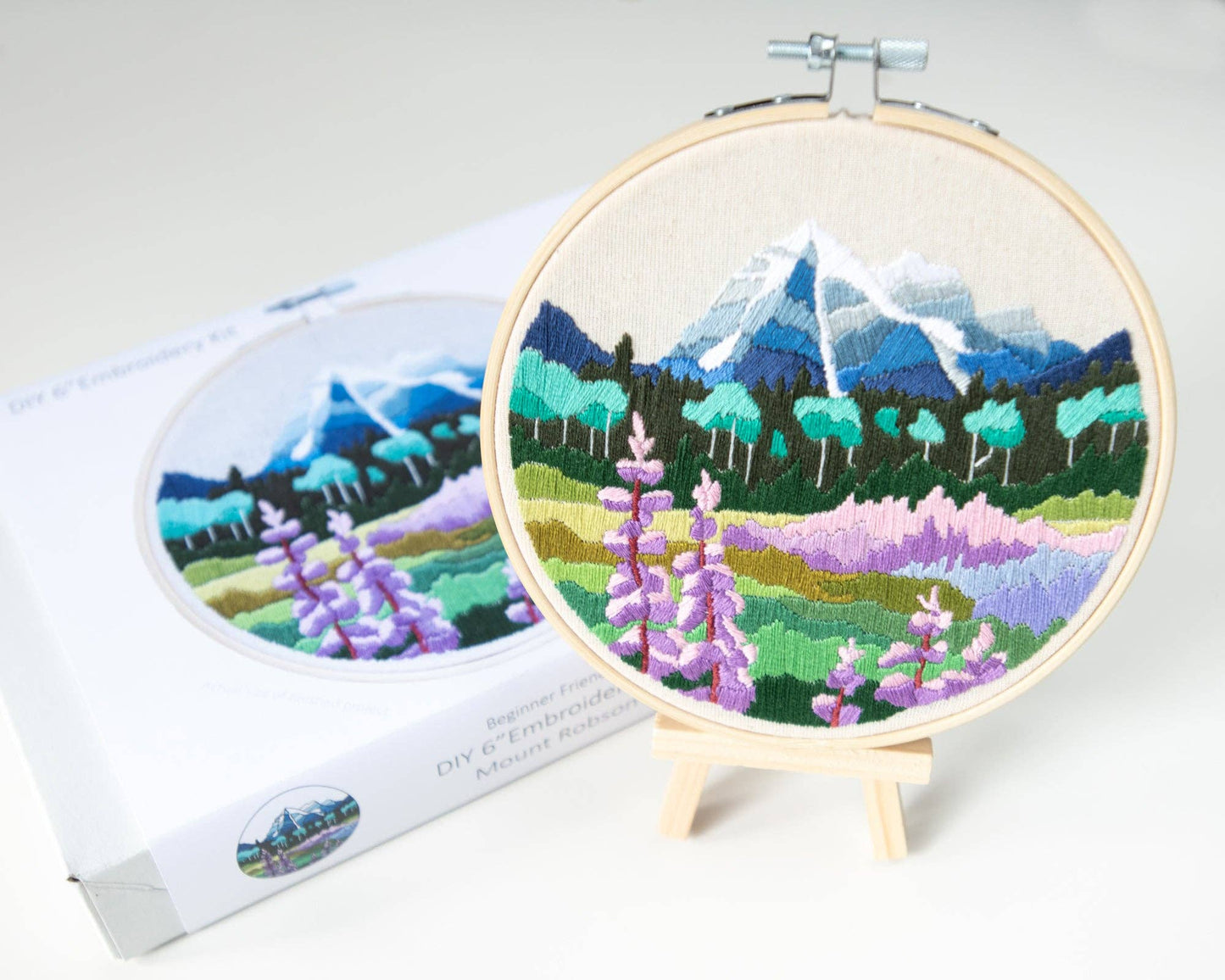 Mount Robson DIY embroidery kit