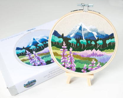 Mount Robson DIY embroidery kit