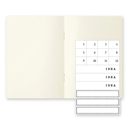 Midori A6 blank light notebook - 3 pack