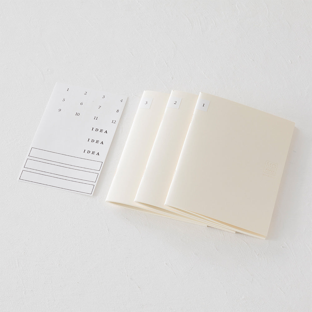 Midori A6 lined notebook light - 3 pack