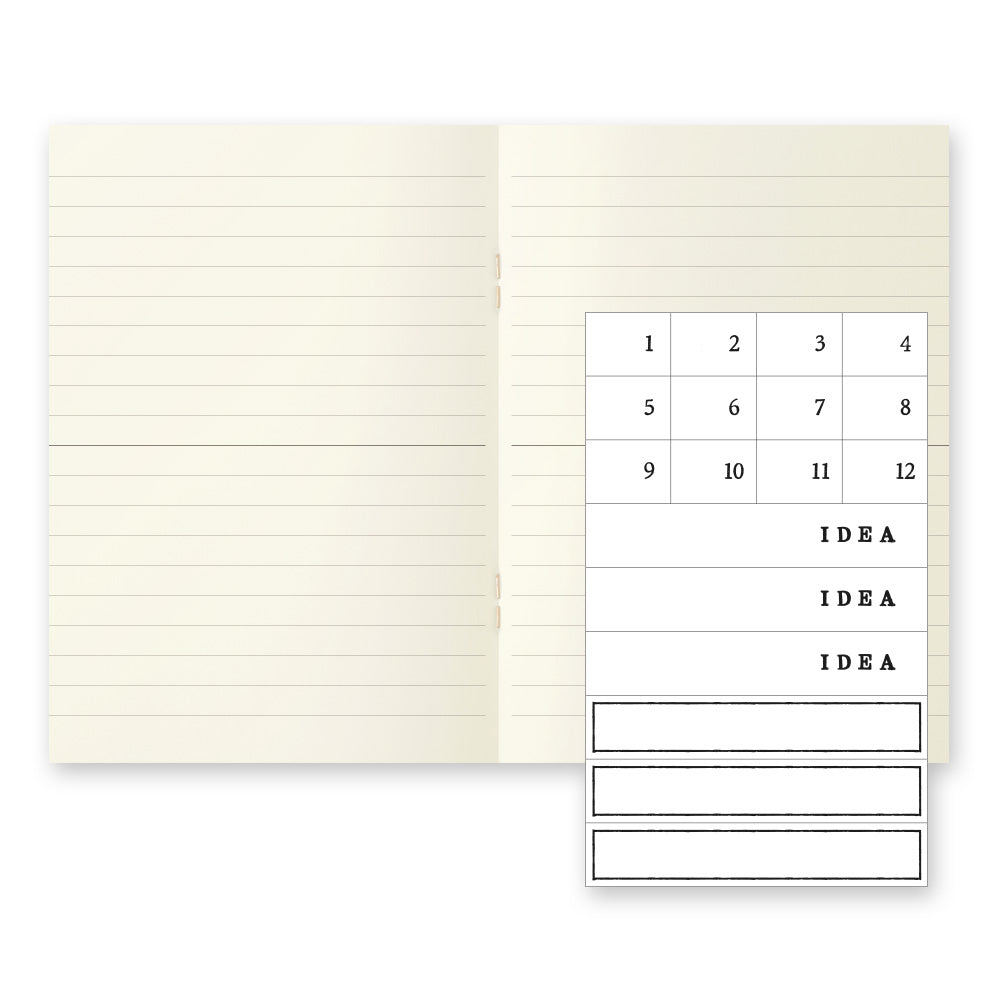 Midori A6 lined notebook light - 3 pack