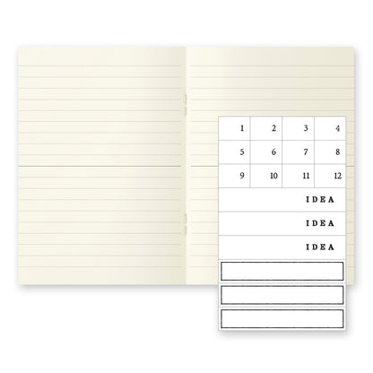 Midori A6 lined notebook light - 3 pack