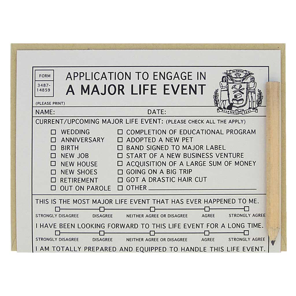 Life event application