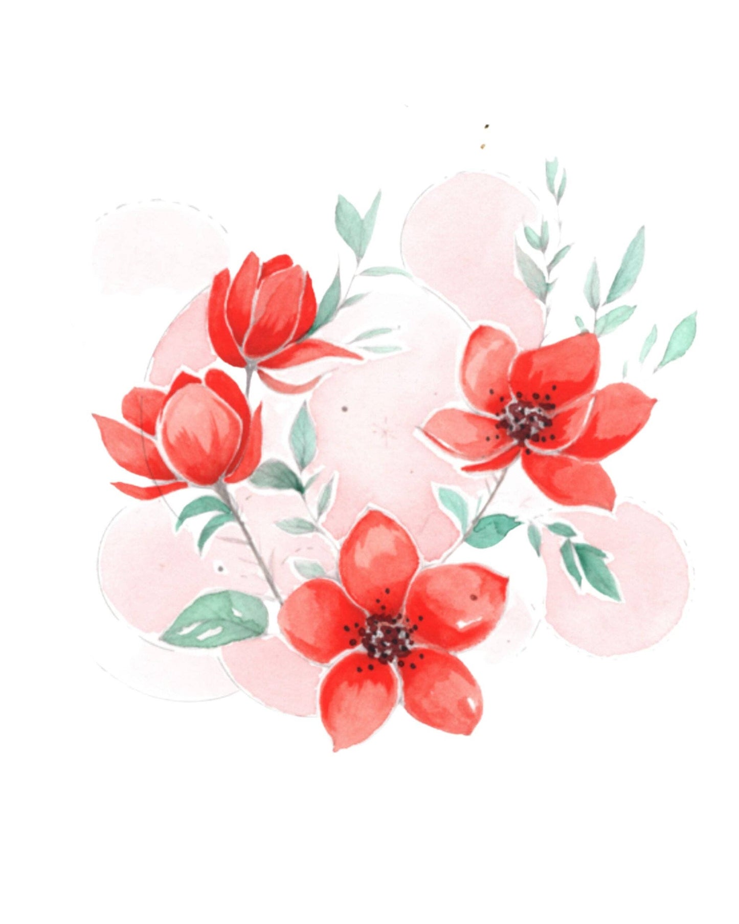 Bold flowers watercolour workbook