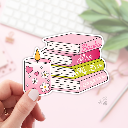 Books are my love language sticker