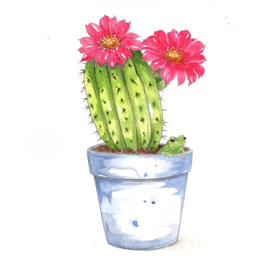 Pretty pots watercolour workbook