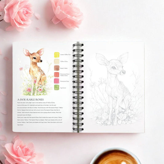 Cute critters watercolour workbook