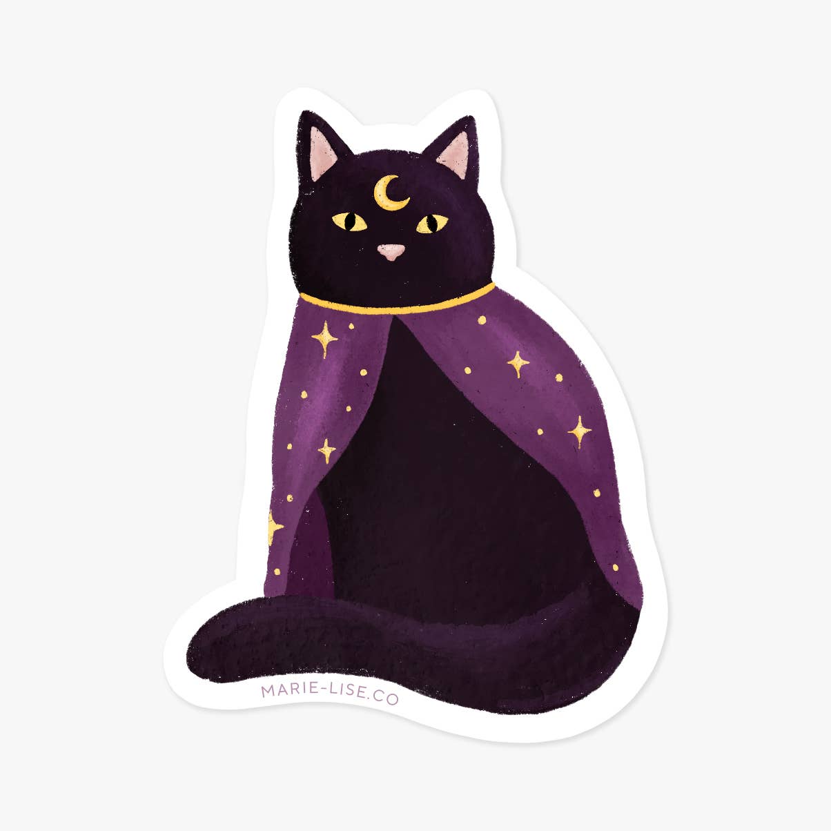 Little wizard cat sticker