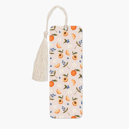 Blueberries and peaches bookmark