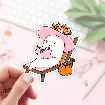 Ghost reading sticker
