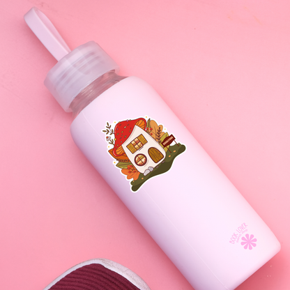 Mushroom bookstore sticker