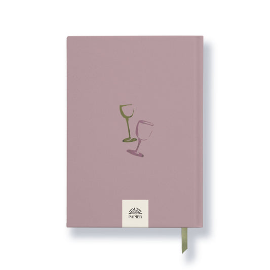 Guided recipe journal, A5 hardcover - the vineyard