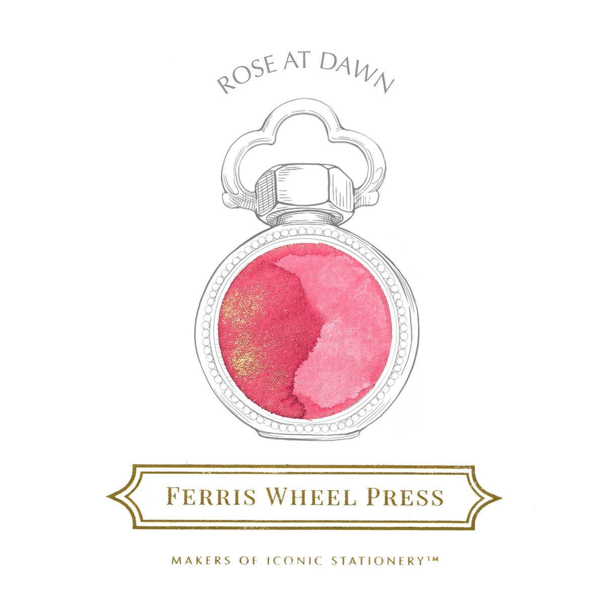 38ml Rose at Dawn ink - Ferris Wheel Press