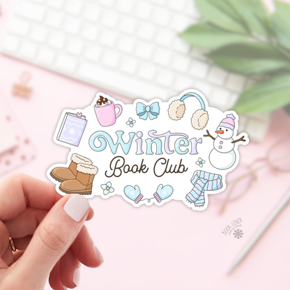 Winter book club sticker