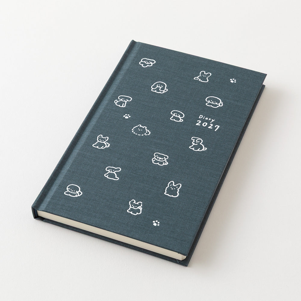 Book style diary B6 dog navy 2027 (coming soon)