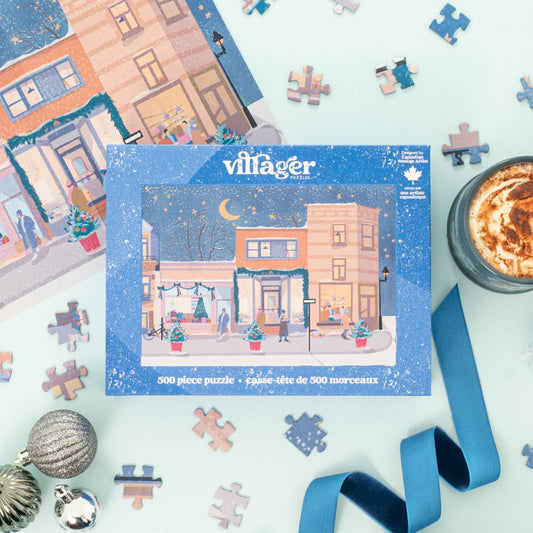 Holiday streets | 500-piece puzzle | designed in Canada