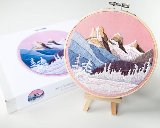 Three Sisters winter DIY embroidery kit