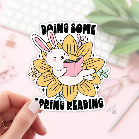 Doing some spring reading sticker