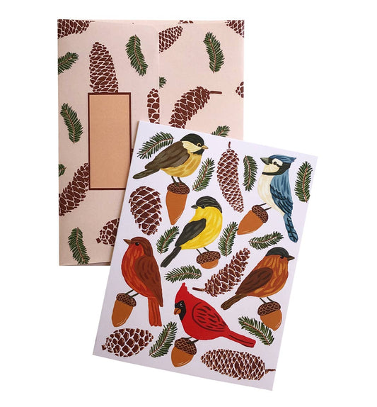 Woodland holiday greeting card