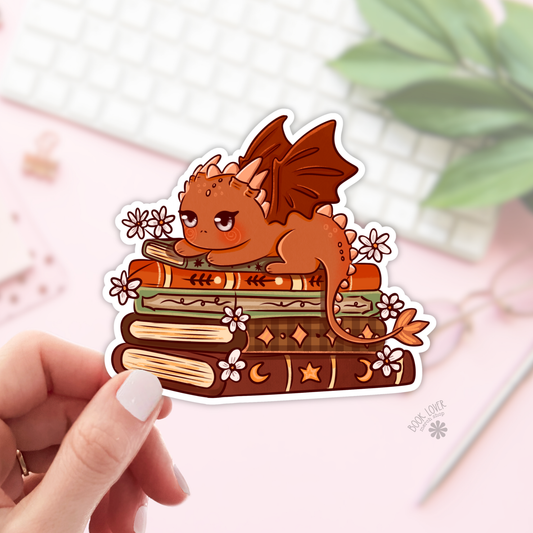 Dragon books sticker