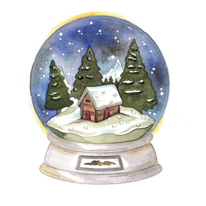 Winter glow watercolor workbook